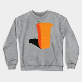 Orange Garbage Bin Crewneck Sweatshirt